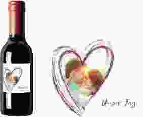 Piccoloetikett Hochzeit Liebe Etikett Piccolo lila