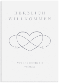 Klick: Details zu Willkommensschild Leinwand "Infinity" anzeigen Willkommensschild Leinwand "Infinity" 50 x 70 cm Leinwand blau