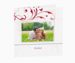 Klick: Details zu Inviti matrimonio collezione Palma anzeigen Inviti matrimonio collezione Palma Quadratische Klappkarte marrone
