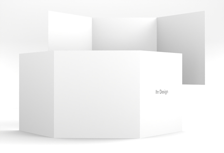 Blanko quadratische Klappkarte doppelt quadr. Doppel-Klappkarte