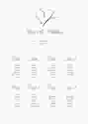 Sitzplan Poster Hochzeit Envie 50 x 70 cm Poster rot