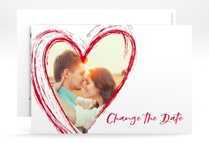 Change the Date-Karte Liebe A6 Karte quer