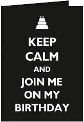 Einladung Geburtstag "KeepCalm"