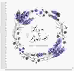 Trautagebuch Hochzeit "Lavendel" Trautagebuch Hochzeit weiss