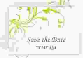 Save the Date-Karte Hochzeit "Palma" A6 quer braun