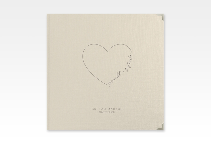 Gästebuch Selection Hochzeit Lebenstraum Leinen-Hardcover beige
