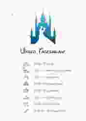 Tagesablauf Poster Hochzeit Castle 50 x 70 cm Poster blau