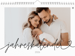 Wandkalender A4 Querformat Jahresgefühle A4 quer weiss