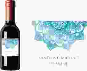 Piccoloetikett Hochzeit Delight Etikett Piccolo tuerkis