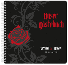 Gästebuch Hochzeit "Red Rose"