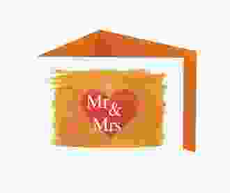 Inviti matrimonio collezione Fuerteventura A6 Doppel-Klappkarte orange
