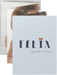 Foto-Leporello Baby Luck Leporello blau