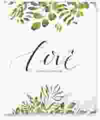 Hochzeitsalbum Botany 21 x 25 cm weiss