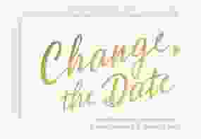 Change the Date-Karte "Glam" DIN A6 quer weiss