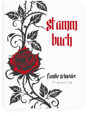 Stammbuch A5 Red Rose Stammbuch A5 weiss