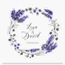Gästebuch Creation Hochzeit Lavendel 20 x 20 cm, Hardcover weiss