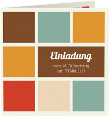 Einladung 40. Geburtstag "Daniel/Daniela"