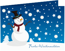 Geschäftliche Weihnachtskarte "Winter"