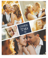 Klick: Details zu Hochzeitsalbum "Rise" anzeigen Hochzeitsalbum Rise 21 x 25 cm blau
