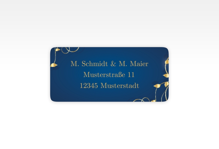 Absenderetikett Hochzeit Eternity 45,7 x 21,2 mm blau