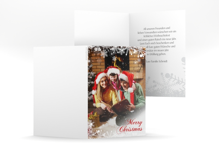 Weihnachtskarte "Heiligabend" A6 Klappkarte zum selbst Gestalten mit Foto