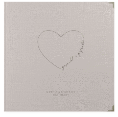 Klick: Details zu Gästebuch Selection Hochzeit "Lebenstraum" anzeigen Gästebuch Selection Hochzeit Lebenstraum Leinen-Hardcover grau