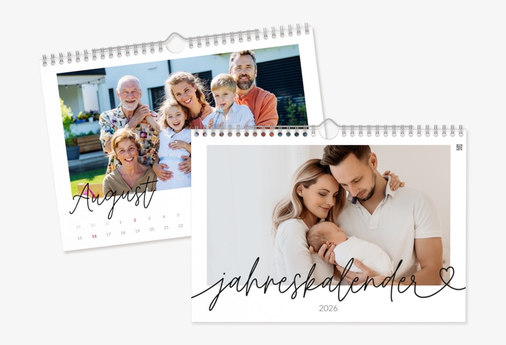 Wandkalender A4 Querformat Jahresgefühle A4 quer