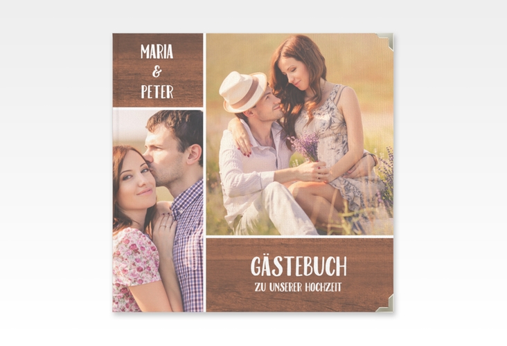 Gästebuch Selection Hochzeit Landliebe Leinen-Hardcover braun