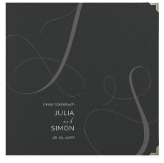 Gästebuch Selection Hochzeit Eheschließung Leinen-Hardcover schwarz