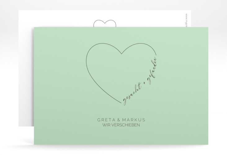Change the Date-Karte Lebenstraum A6 Karte quer mint hochglanz
