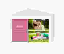 Inviti matrimonio collezione Nizza A6 Doppel-Klappkarte rosa