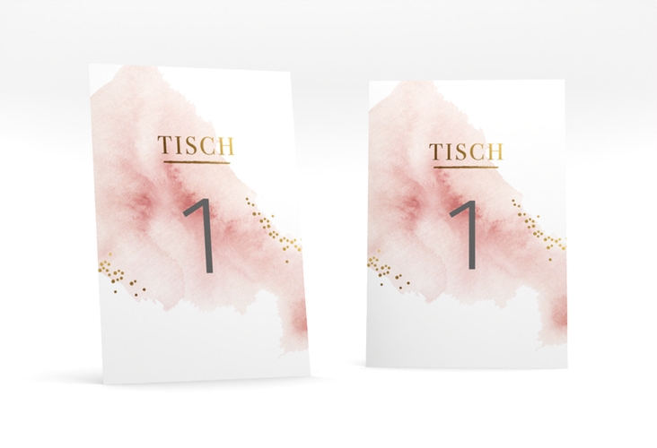Tischnummer Hochzeit Pastell Tischaufsteller