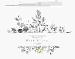 Hochzeitseinladung Enchanting mittlere Klappkarte quer weiss
