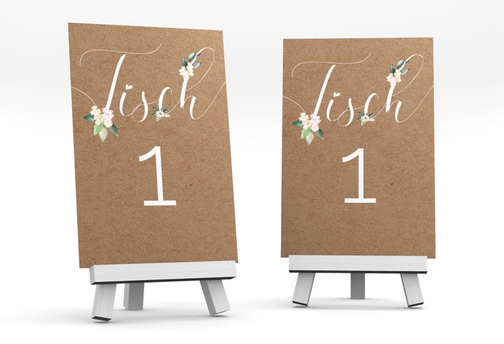 Tischnummer Hochzeit Inlove Tischaufsteller hochglanz
