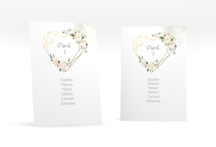 Tischaufsteller Hochzeit Adore Tischaufsteller gruen