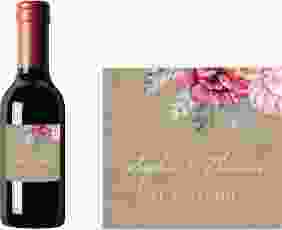 Piccoloetikett Hochzeit Blooming Etikett Piccolo Kraftpapier