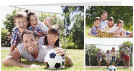 DIN-lang Klappkarte - 3 Bilder lange Klappkarte quer