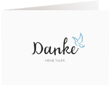 Danksagung Taufe "Belief"