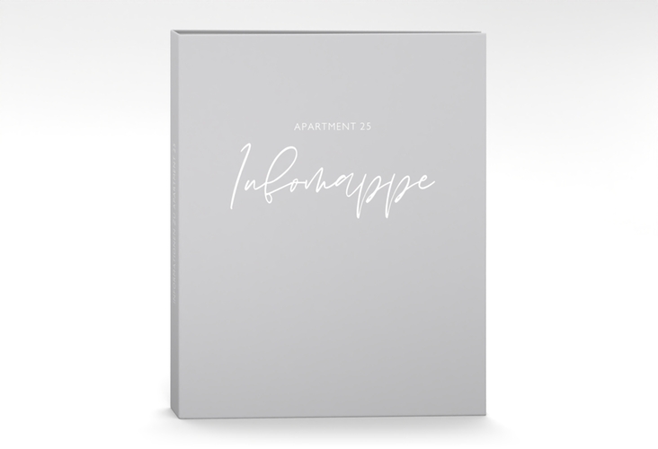 Gästemappe Ferienwohnung A4 Stadt Apartment Gästemappe A4 grau