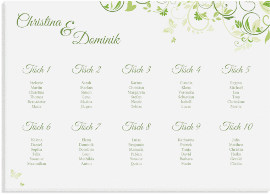 Klick: Details zu Sitzplan Leinwand Hochzeit "Lilly" anzeigen Sitzplan Leinwand Hochzeit "Lilly" 70 x 50 cm Leinwand pink