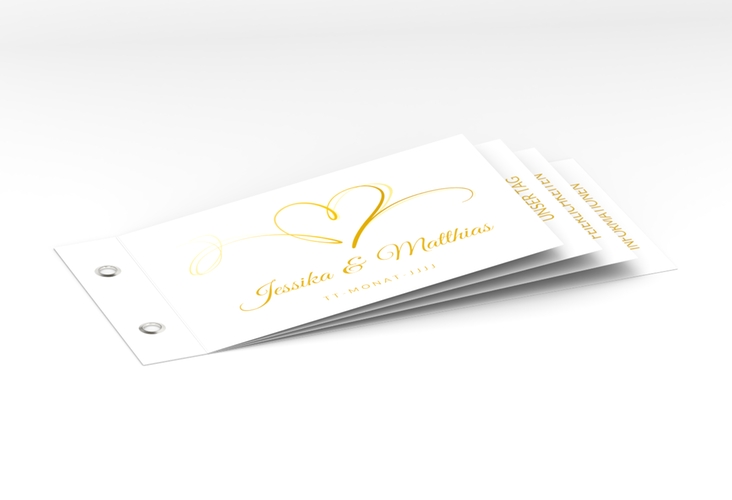 Hochzeitseinladung Envie Booklet gold