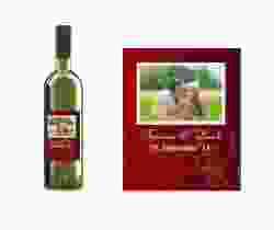 Etichette vino matrimonio collezione Lille Etikett Weinflasche 4er Set rosso