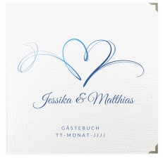Klick: Details zu Gästebuch Selection Hochzeit "Envie" anzeigen Gästebuch Selection Hochzeit Envie Leinen-Hardcover blau
