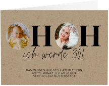 Einladung 30. Geburtstag Hoppla