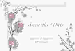 Save the Date-Karte Hochzeit Salerno A6 Karte quer flieder