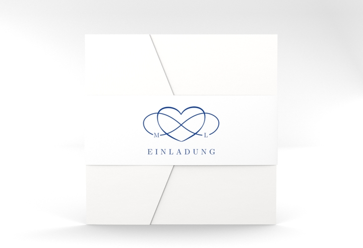 Hochzeitseinladung Infinity Pocketfold