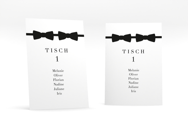 Tischaufsteller Hochzeit Suits Tischaufsteller