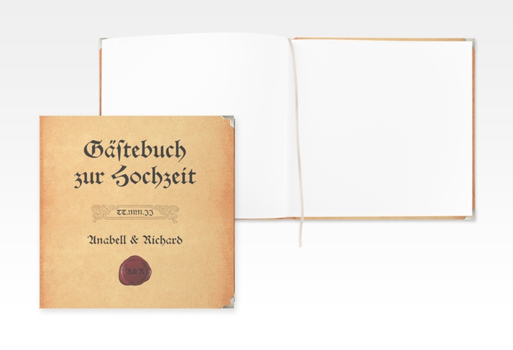 Gästebuch Selection Hochzeit Mittelalter Leinen-Hardcover