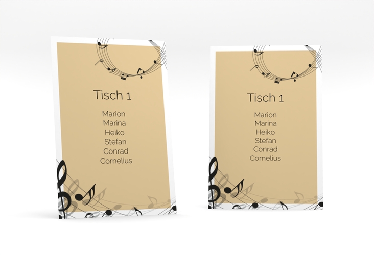 Tischaufsteller Hochzeit Melody Tischaufsteller beige