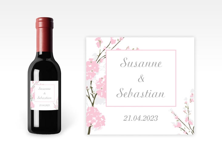 Piccoloetikett Hochzeit Salerno Etikett Piccolo rosa